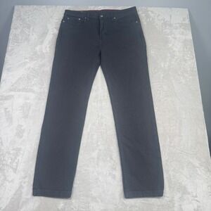 NWOT American Giant Mens Roughneck Stretch Canvas Straight Leg Pants 34x32 Gray